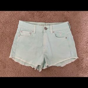 High-rise American Eagle festival shorts